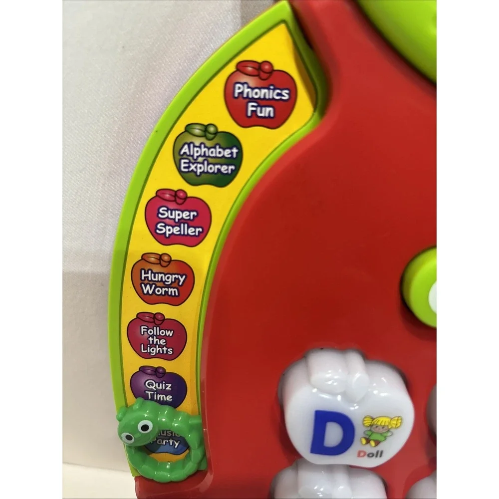 Vtech Alphabet Apple Light Up Talking Learning System Toy WORKING Homeschool